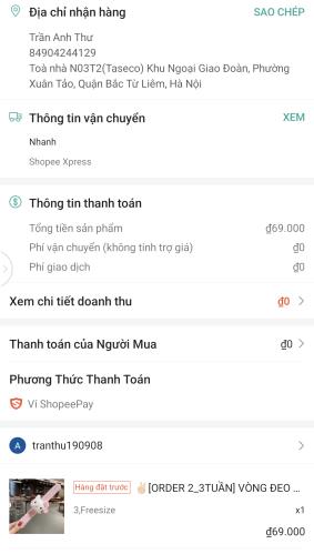 Trần Anh Thư 84904244129 Toà nhà N03T2(Taseco) Khu Ngoại Giao Đoàn, Phường Xuân Tảo, Quận Bắc Từ Liêm, Hà Nội-0904244129
